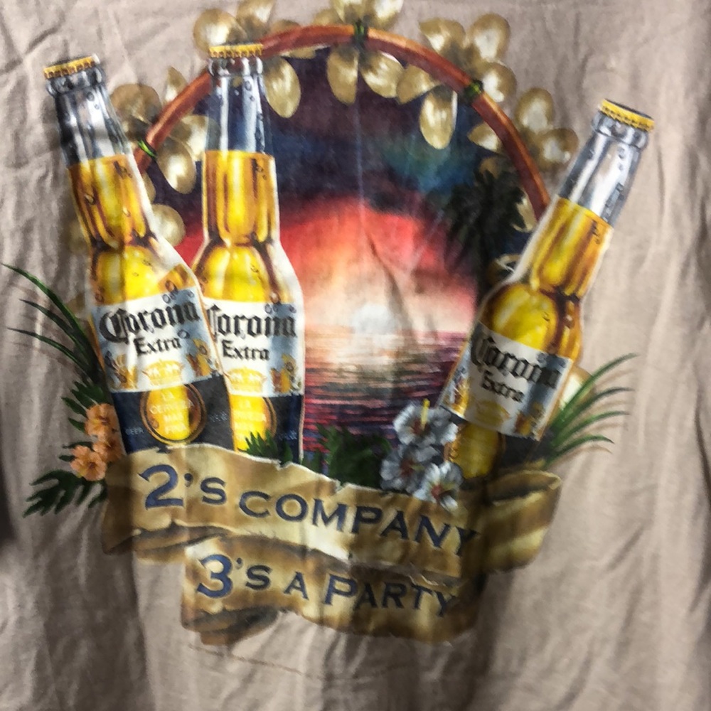 Carbon Graphic Tee Corona Extra, Beer Tshirt size XL